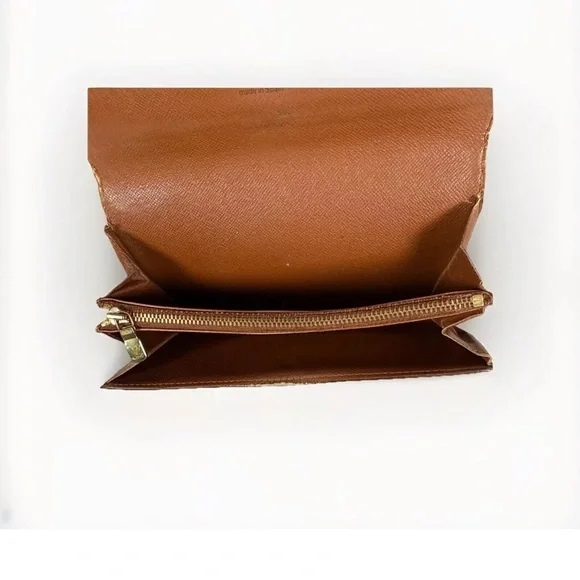 Louis Vuitton Sarah Brown Monogram Long Wallet Authentic Brown with dust pouch - Picture 14 of 16